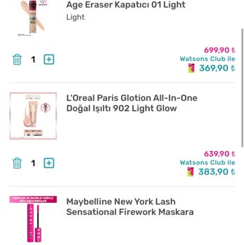 Watsons Fazla Ödeme Alındı