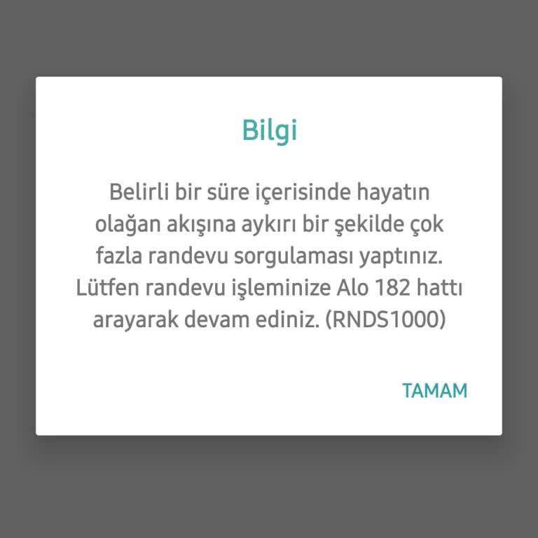 Sağlık Bakanlığı Randevu Sisteminde Sık Sorgulama Engeli