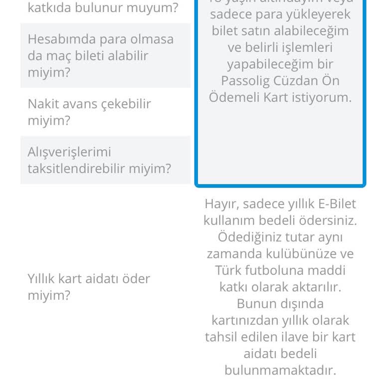 Passolig Ön Ödemeli Kart Başvuru Hatası