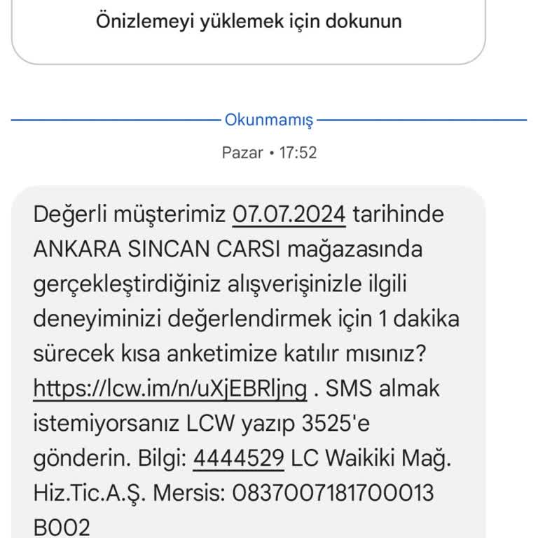 LCW Anket Sorunsalı Kişisel Verilerin Korunması İhlali