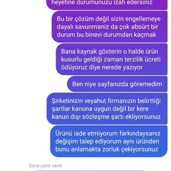 Tesettürwaw Ürünün Kusurlu Geldiği Halde Değişim Yapmaması