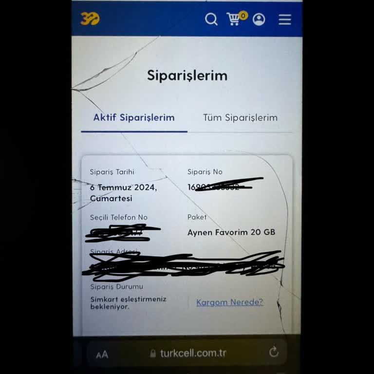 Turkcell Sim Kart Eşleştirmeniz Bekleniyor