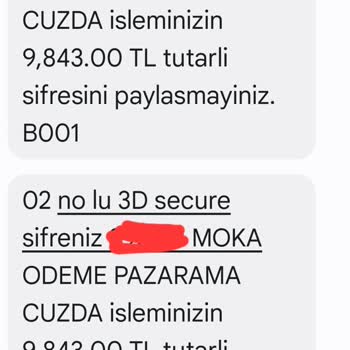 Moka Ödeme Pazarama Firmasından 2 Defa 9843 TL Çekildi.