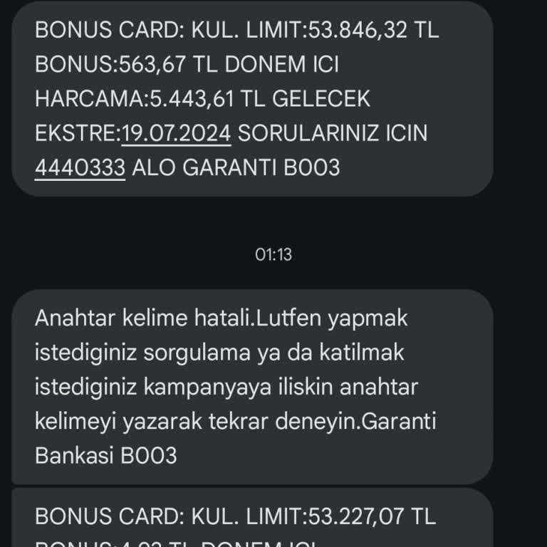 Garanti BBVA Bonus İadesi Hakkında