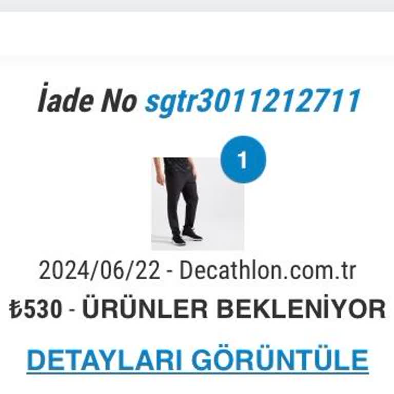 Decathlon İade Ödemesinin Yapılmaması