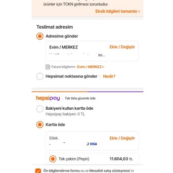 Hepsiburada Uygulaması Siparişimi Onaylayamıyorum