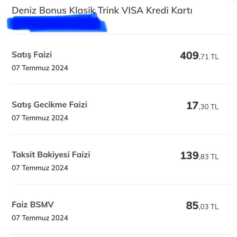 Denizbank Kredi Kartı Para Kesintisi