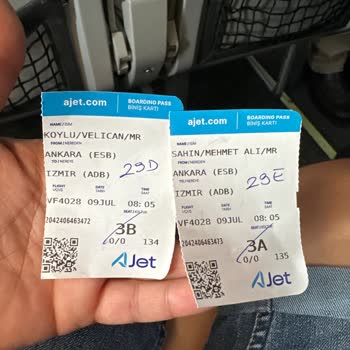 AJet (Anadolu Jet) Koltuk Numarası Değişikliği