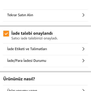 Amazon Ürün İadesi Yapılmadı