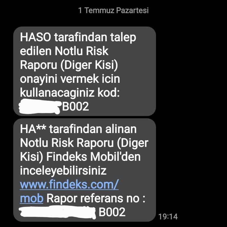 Haso.com.tr Haso Benden Habersiz Risk Raporu Talep Etmiş Findeks Te Onaylamış