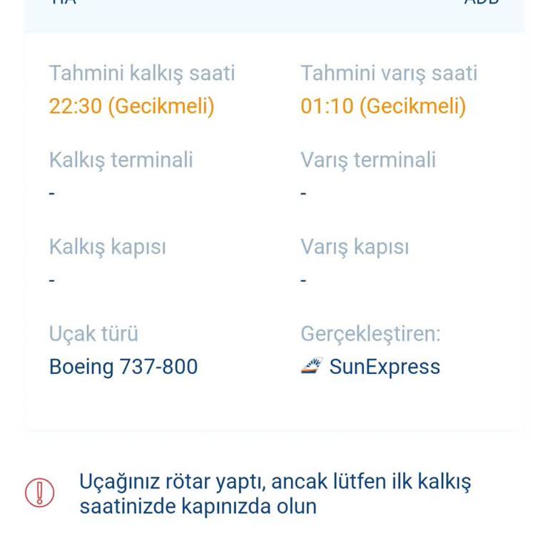 Sunexpress İle Yaşadığımız Büyük Mağduriyet Ve Çözüm Bekliyoruz