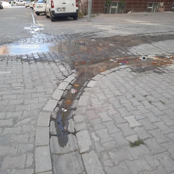 Esenyurt Belediyesi Kapı Önünde Su Birikmesi Ve Koku Olması