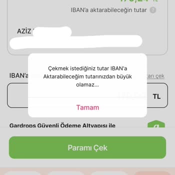 Gardrops, Paramı Vermiyor