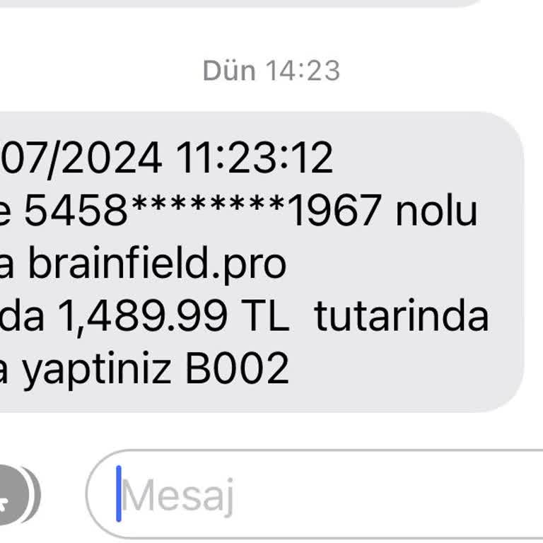 Scannero Kartımdan Para Çekti