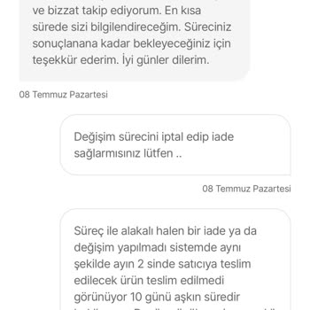 Hepsiburada Sitesinde Değişim Mağduriyeti!