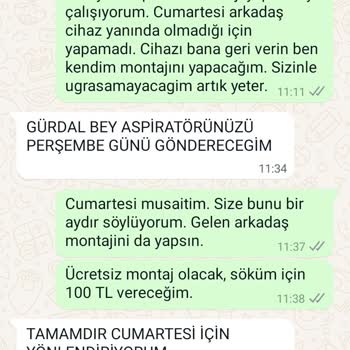 Luxell Yetkili Servis Montaj Ve Tamir Şikayeti