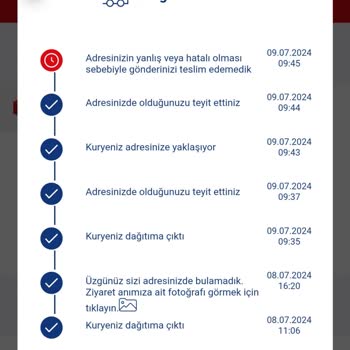 Aras Kargo Adrese Gelmeden Geldik Diye Bildirim Giriyor