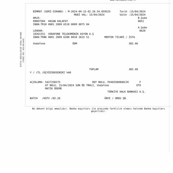 Vodafone Fazla Ödemeye Cevap Verilmemiştir