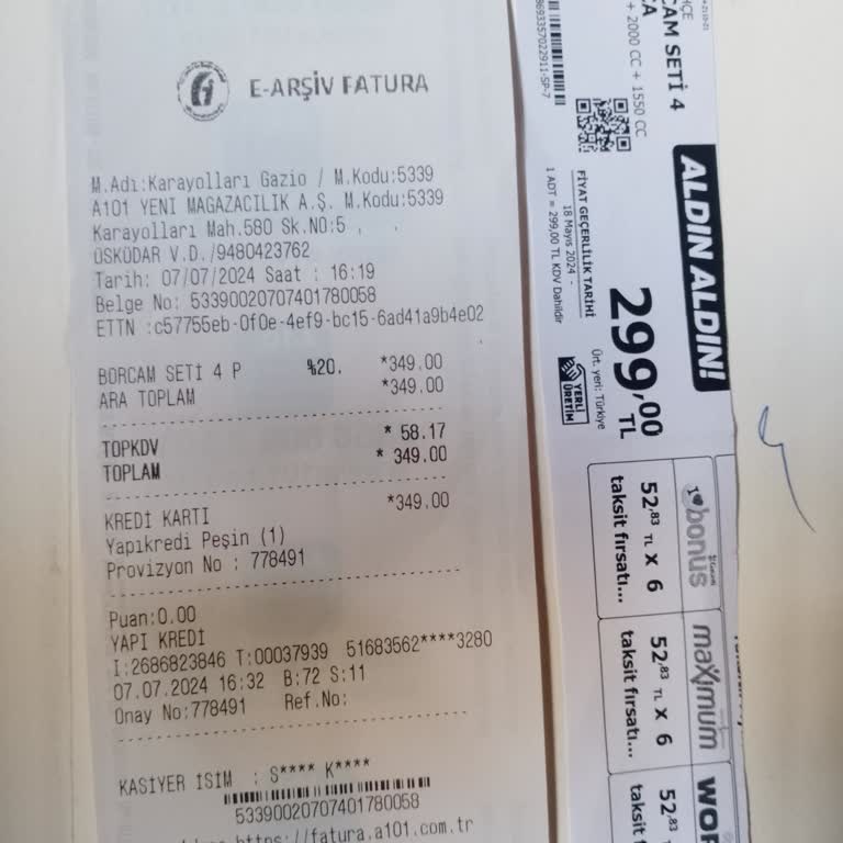 A101 Fazla Para Alınması