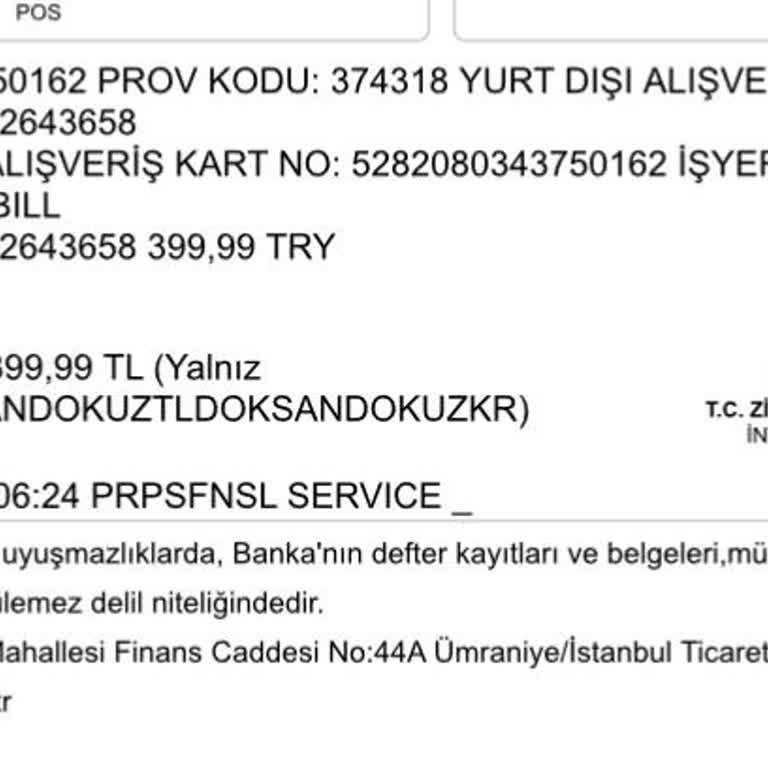 Apple Bill Paramı İade Et