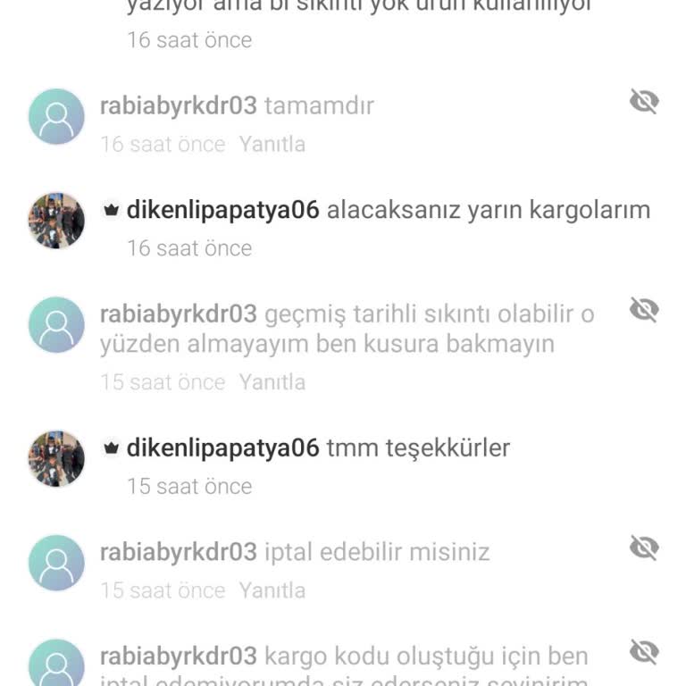 Dolap Sipariş İptal Etmiyor