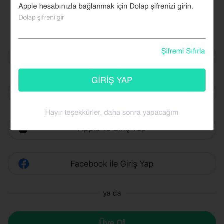 Dolap Hesabıma Giriş Yapamıyorum