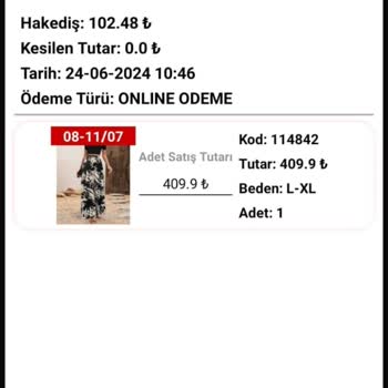 Maya Modaevinden Sipariş Gecikmesi Ve İade Talebi