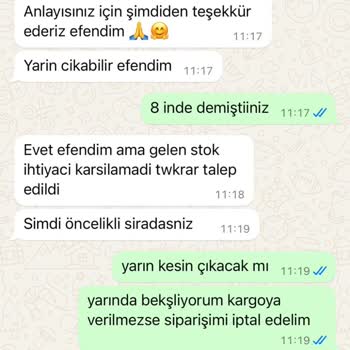 Maya Modaevinden Sipariş Gecikmesi Ve İade Talebi