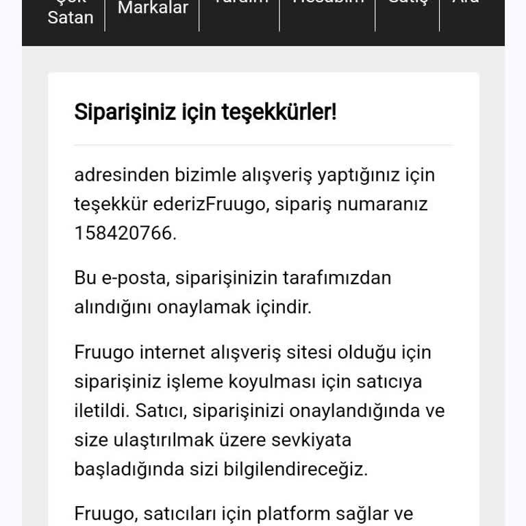 Fruugo Haksiz Kazanç Mağduriyet