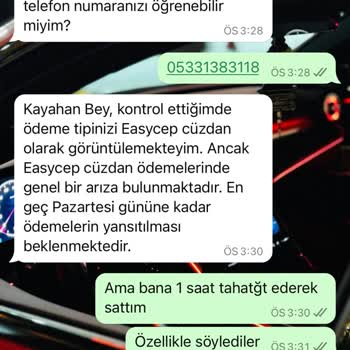 EasyCep'ten Ödeme Beklerken Mağduriyet Yaşıyorum!