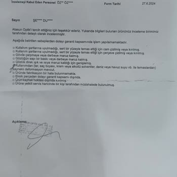 Faded Paint on Rayban Glasses from Atasun Optik