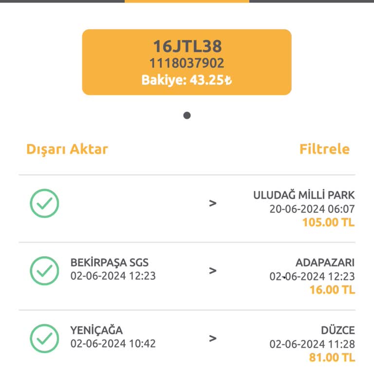 Engelli Uludağ'a Giriş HGS Ücreti