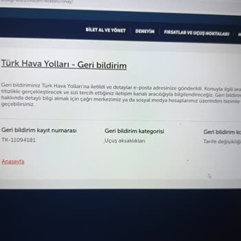 Türk Hava Yolları Uçuş Seferleri İptali