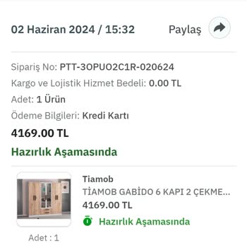 Tiamob 38 Gün Oldu Kargoya Ürün Verilmedi
