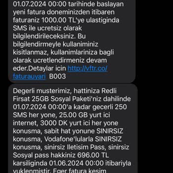 Vodafone Ve Kafasına Göre Dayattıkları Ücretleri