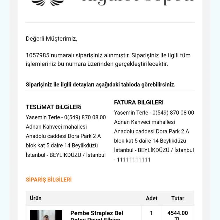 Kıyafet Sepeti Mağduriyet Satılan Ürünü Yok Stok?