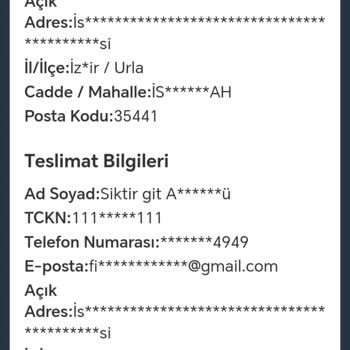 Horoz Lojistik Sipariş Kaydıma Küfür Yazmış!