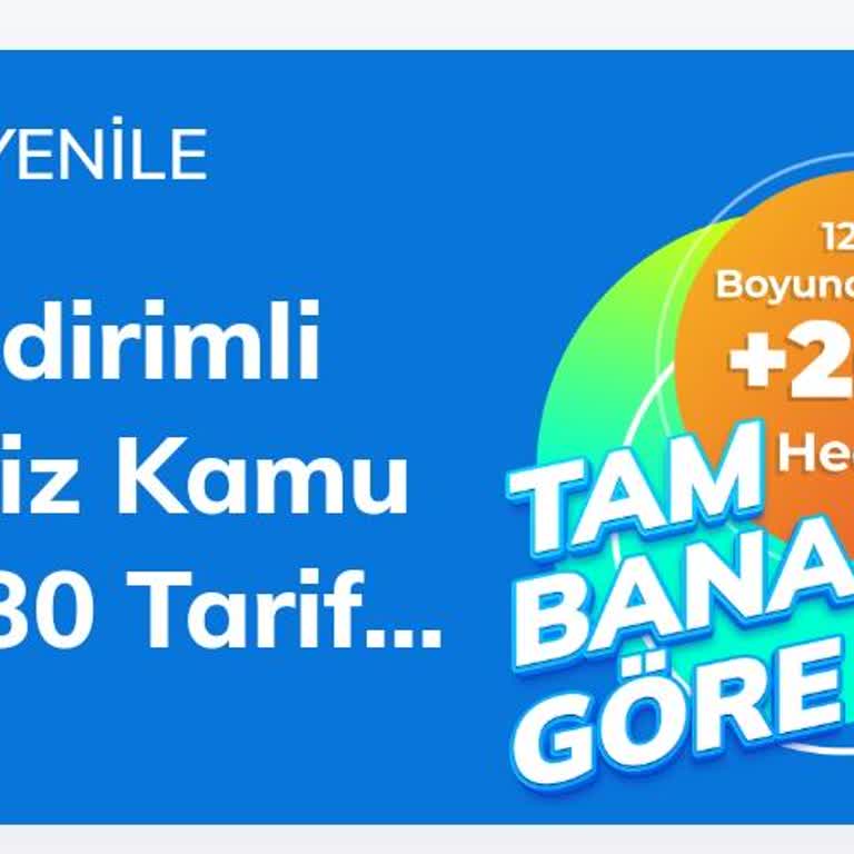 Türk Telekom Mevcut Tarifemden Memnundum