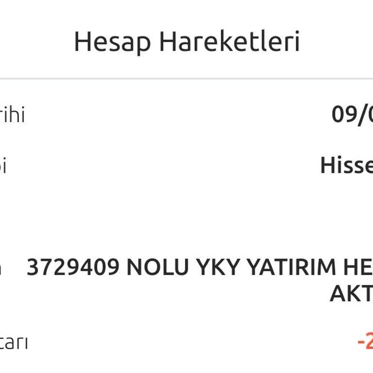 Yapı Kredi Bankası Yky Yatırım Hesabına Para Kesintisi