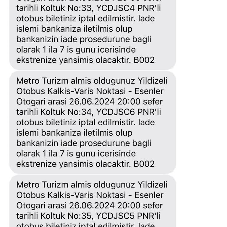 Obilet Para İademi Yapmıyor!