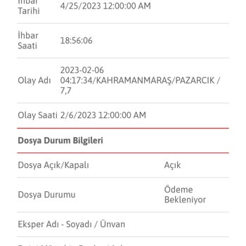 DASK Hasar Ödemesi Yapılmıyor.