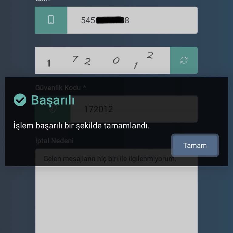 Biletinial Dan Gelen Mesajlar