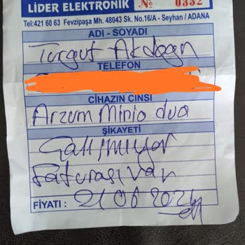 Arzum Arızalı Cihazın 20 Gündür Servis Talebinin Açılmaması.