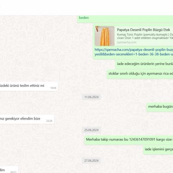 Qarmacha İade - Ürünü Teslim Alıp Ücreti Göndermediler