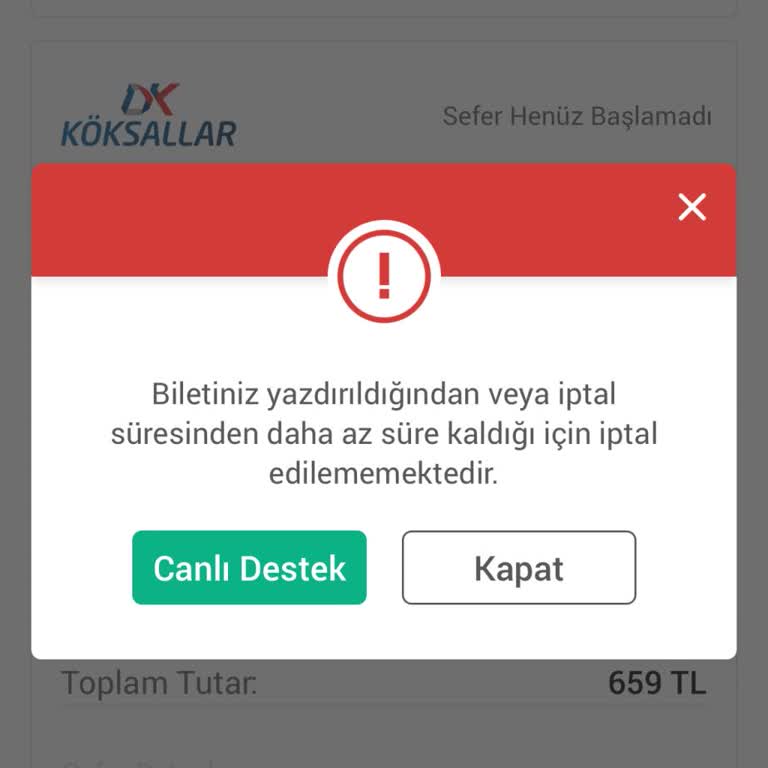 Obilet Bilet İade Yapmıyor
