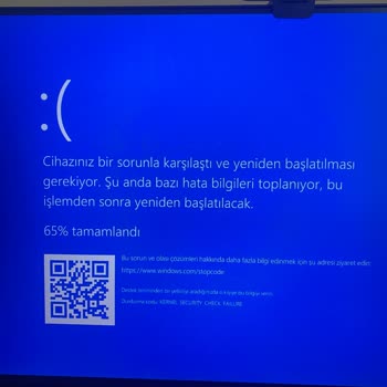 Sinerji Bilgisayar Sinerji.gen.tr Sıfır Toplama PC De Mavi Ekran Hatası