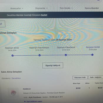 KARGOMsende Teslim Edilmeyen Sipariş Ve Sorumsuzluk