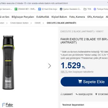 Vatan Bilgisayar'dan Aldığım Fakir Tıraş Makinesi Fiyat Uçurumu!