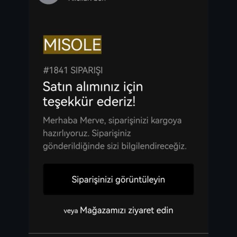 Misole.com.tr Aldığım Elbiseyi Kargolamıyor, Müşteri Oyalanıyor!