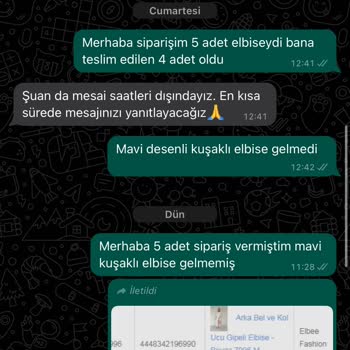 Elbee Eksik Ve Hasarlı Ürün Teslimatı Sorunu